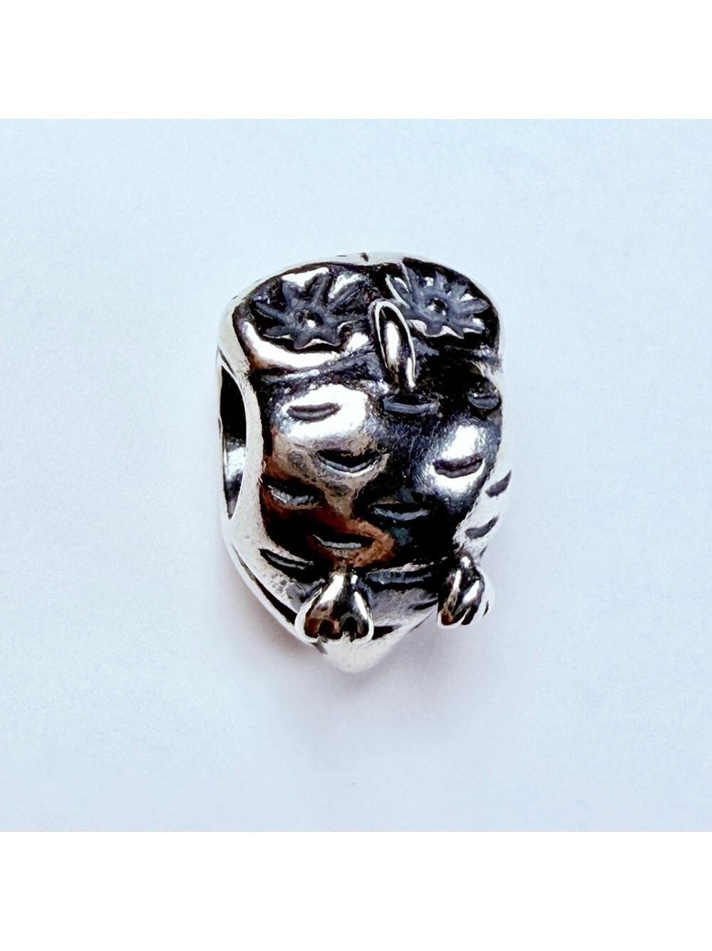 Pandora Charming Wise Old Owl Animal Bird Sterling Silver 925 Bead ALE